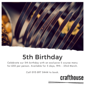 Crafthouse - 5th Birthday